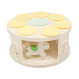Rotary Dessert Machine LED Carousel Automatic Rotating Dessert Display Table with 4 Music for Wedding Party Supplies - Rear View