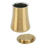 Coffee Sifter Cup Coffee Grind Sieve Fine Mesh Coffee Powder Sieve Cup 304 Stainless Steel Coffee Making Accessory for Home Gold - Front View