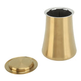 Coffee Sifter Cup Coffee Grind Sieve Fine Mesh Coffee Powder Sieve Cup 304 Stainless Steel Coffee Making Accessory for Home Gold - Top-Down View