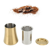 Coffee Sifter Cup Coffee Grind Sieve Fine Mesh Coffee Powder Sieve Cup 304 Stainless Steel Coffee Making Accessory for Home Gold - Extra Image