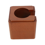 Coffee Tamper Holder Universal Food Safe Wood Coffee Filter Tamper Stand for 51mm 53mm 54mm Portafilter - Rear View