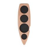 Coffee Tamper Holder Boat Shape 4 Slots Anti Slip Stable Wooden Coffee Tamping Station 53mm/2.1in
