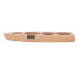 Coffee Tamper Holder Boat Shape 4 Slots Anti Slip Stable Wooden Coffee Tamping Station 53mm/2.1in