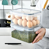 Drain Storage Basket Box Transparent Fruit Vegetable Storage Container for Kitchen Supplies 3300ML - Extra Image