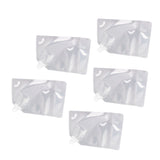 5Pcs Grain Sealed Storage Bag Reusable Transparent Grain Storage Bag for Rice Cereals Flour Nuts 1kg
