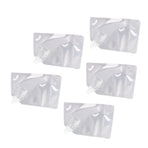5Pcs Grain Sealed Storage Bag Reusable Transparent Grain Storage Bag for Rice Cereals Flour Nuts 1kg