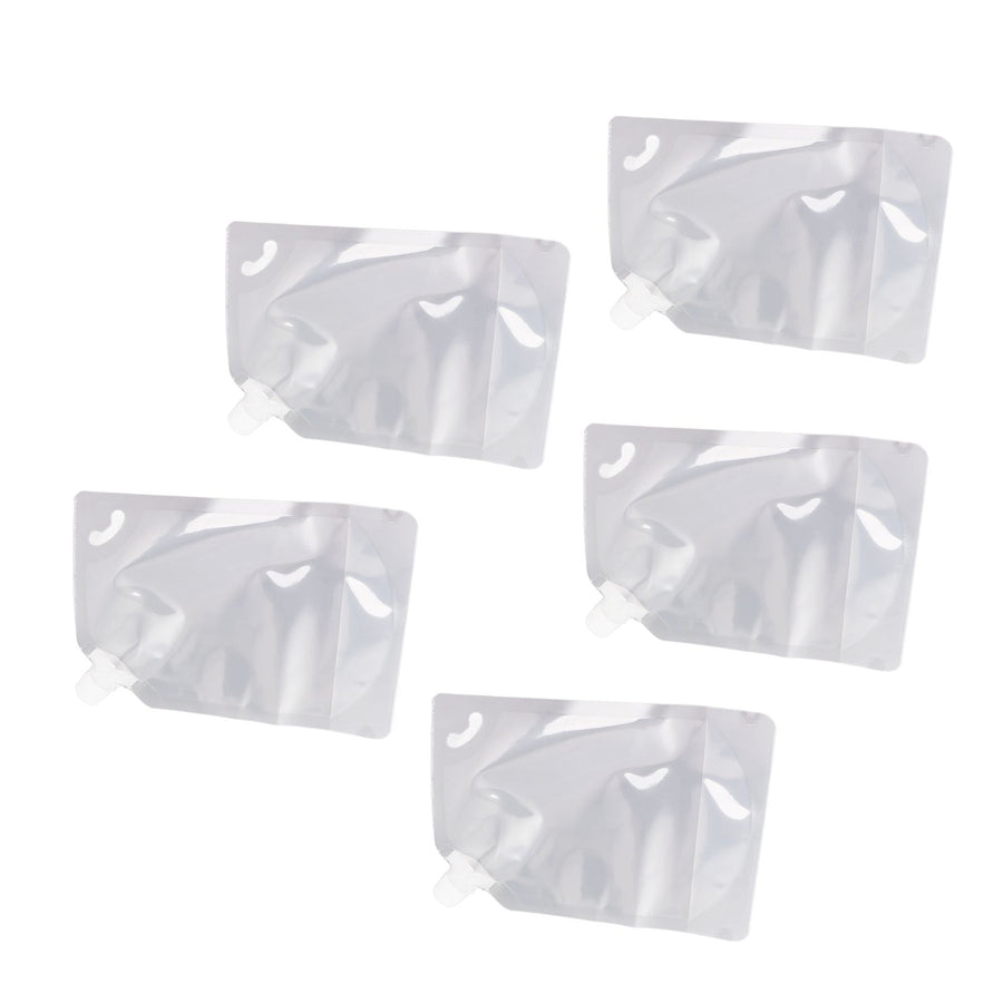 5Pcs Grain Sealed Storage Bag Reusable Transparent Grain Storage Bag for Rice Cereals Flour Nuts 1kg