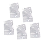 5Pcs Grain Sealed Storage Bag Reusable Transparent Grain Storage Bag for Rice Cereals Flour Nuts 1kg