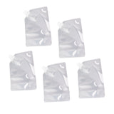 5Pcs Grain Sealed Storage Bag Reusable Transparent Grain Storage Bag for Rice Cereals Flour Nuts 1kg - Side View