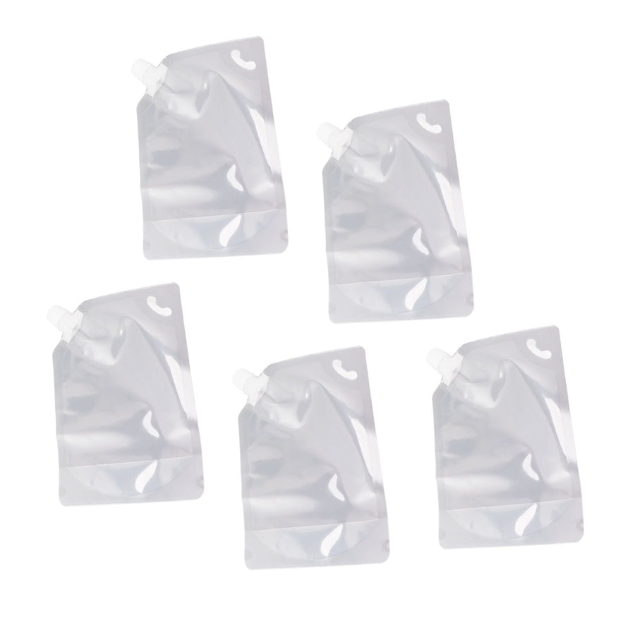 5Pcs Grain Sealed Storage Bag Reusable Transparent Grain Storage Bag for Rice Cereals Flour Nuts 1kg