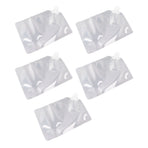 5Pcs Grain Sealed Storage Bag Reusable Transparent Grain Storage Bag for Rice Cereals Flour Nuts 1kg