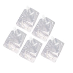 5Pcs Grain Sealed Storage Bag Reusable Transparent Grain Storage Bag for Rice Cereals Flour Nuts 1kg