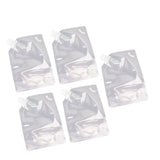 5Pcs Grain Sealed Storage Bag Reusable Transparent Grain Storage Bag for Rice Cereals Flour Nuts 1kg