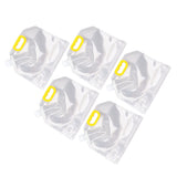 5Pcs Grain Sealed Storage Bag Reusable Transparent Grain Storage Bag for Rice Cereals Flour Nuts 1.5kg