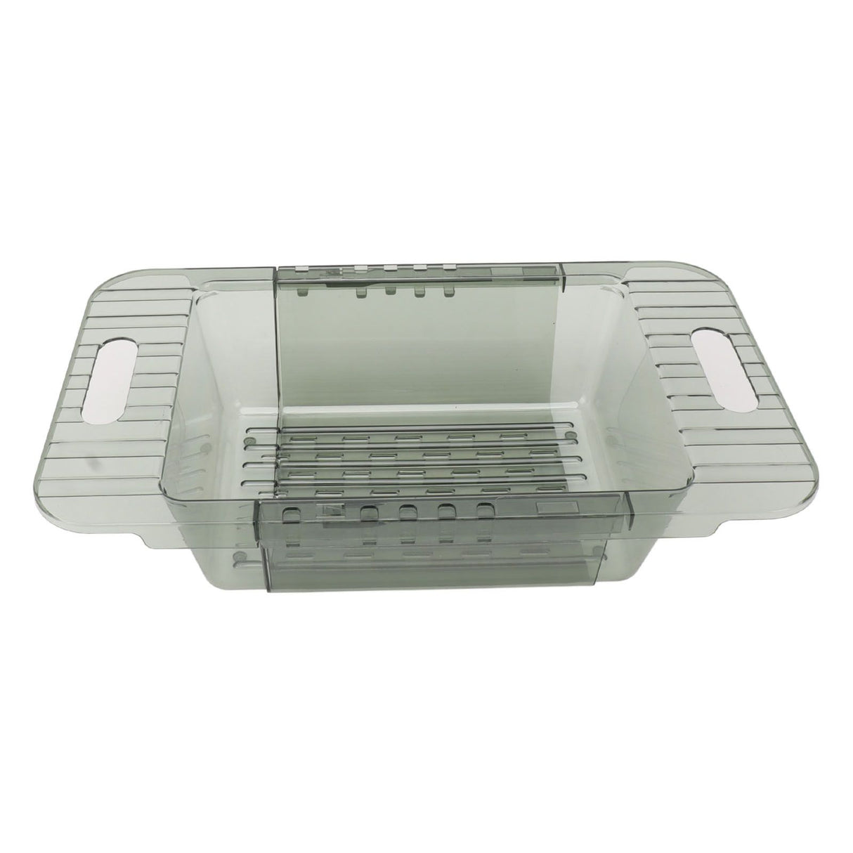 Kitchen Sink Fruit Vegetable Strainer Modern Minimalist PET Kitchen Telescopic Drain Rack Plastic Sink Filter Green