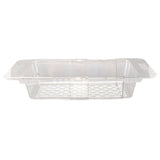 Kitchen Sink Fruit Vegetable Strainer Modern Minimalist PET Kitchen Telescopic Drain Rack Plastic Sink Filter Transparent