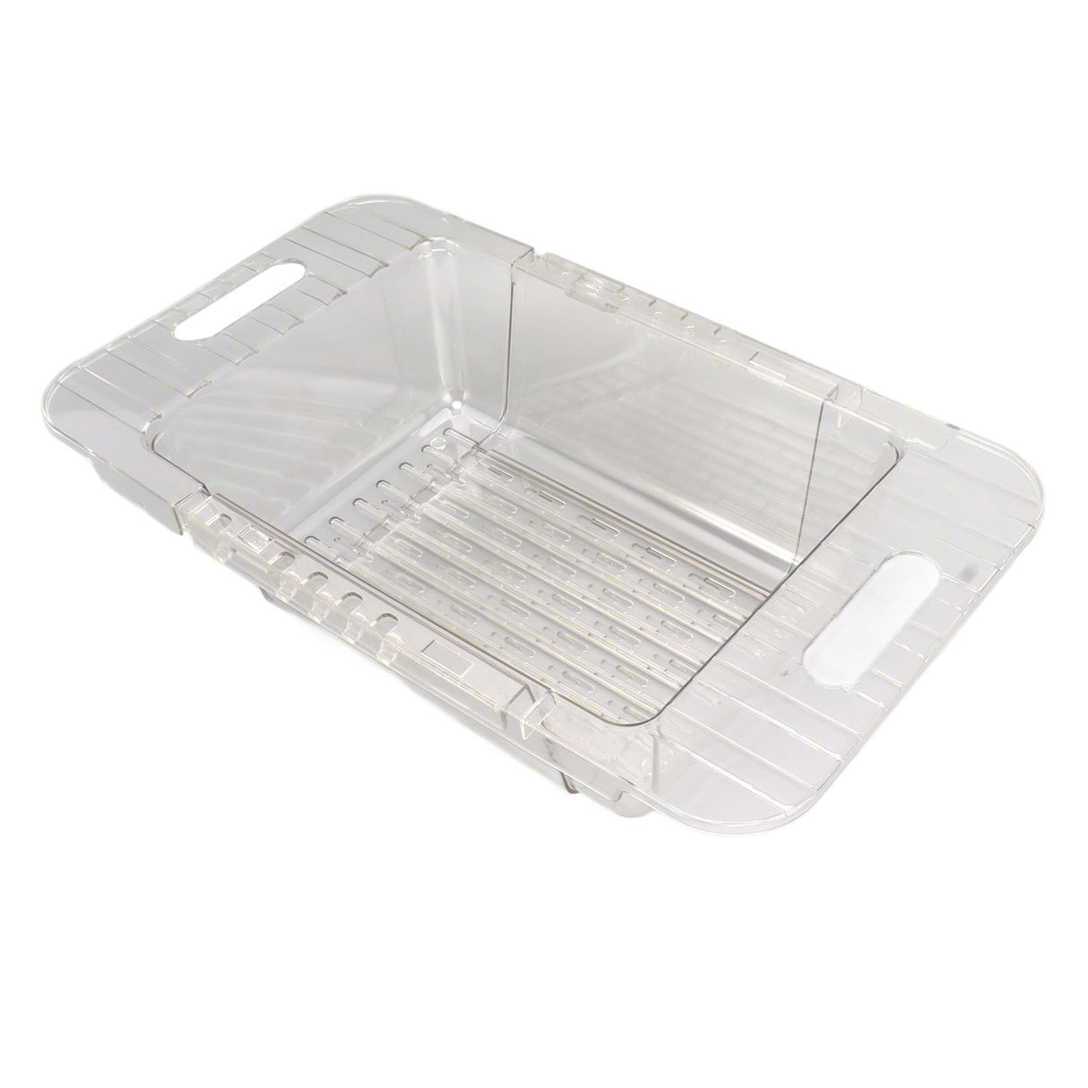 Kitchen Sink Fruit Vegetable Strainer Modern Minimalist PET Kitchen Telescopic Drain Rack Plastic Sink Filter Transparent