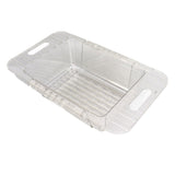 Kitchen Sink Fruit Vegetable Strainer Modern Minimalist PET Kitchen Telescopic Drain Rack Plastic Sink Filter Transparent