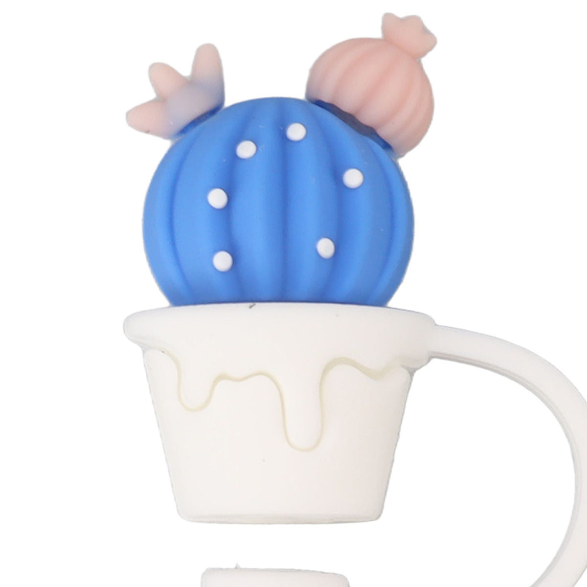 6Pcs Straw Cover Cap Cute Cartoon Reusable Silicone Toppers Drinking Tips Lids Plugs Type A