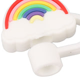 6Pcs Straw Cover Cap Cute Cartoon Reusable Silicone Toppers Drinking Tips Lids Plugs Type B - Extra Image