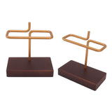 Coffee Filter Holder Wooden Hand Drip Coffee Filter Paper Stand for Home Cafe Bars Walnut Wood
