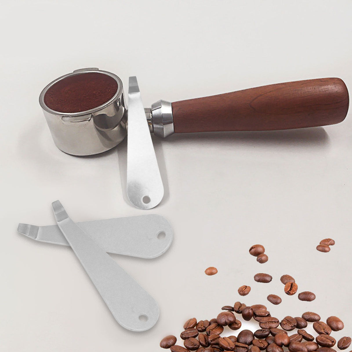 Coffee Portafilter Basket Remover Stainless Steel Powder Cup Disassembly Cleaning Prying Tool Coffee Machine Accessories