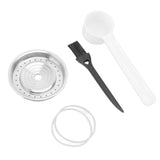 Coffee Capsule Lid 304 Stainless Steel Rust Proof Reusable Refillable Coffee Capsule Seal Cover - Top-Down View