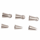 6PCS Baking Tip Stainless Steel Decorating Pastry Piping Nozzle Set for Cake Cupcake - Extra Image