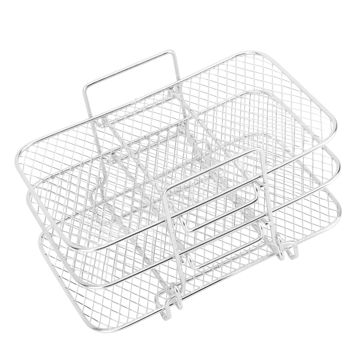 3 Layer Fryer Rack Stainless Steel Stackable Grill Rack 3 Tier Baking Rack for Household Use
