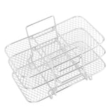 3 Layer Fryer Rack Stainless Steel Stackable Grill Rack 3 Tier Baking Rack for Household Use