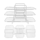 3 Layer Fryer Rack Stainless Steel Stackable Grill Rack 3 Tier Baking Rack for Household Use - Extra Image