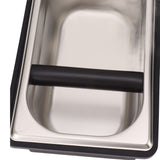 Coffee Knock Box Rubber Coffee Box with Removable Stainless Steel Ground Container for Cafe Bar L - Extra Image