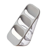 3 Layer Chopsticks Knife Storage Rack Holder Waterproof Knife Storage Drainage Bracket Container Gray