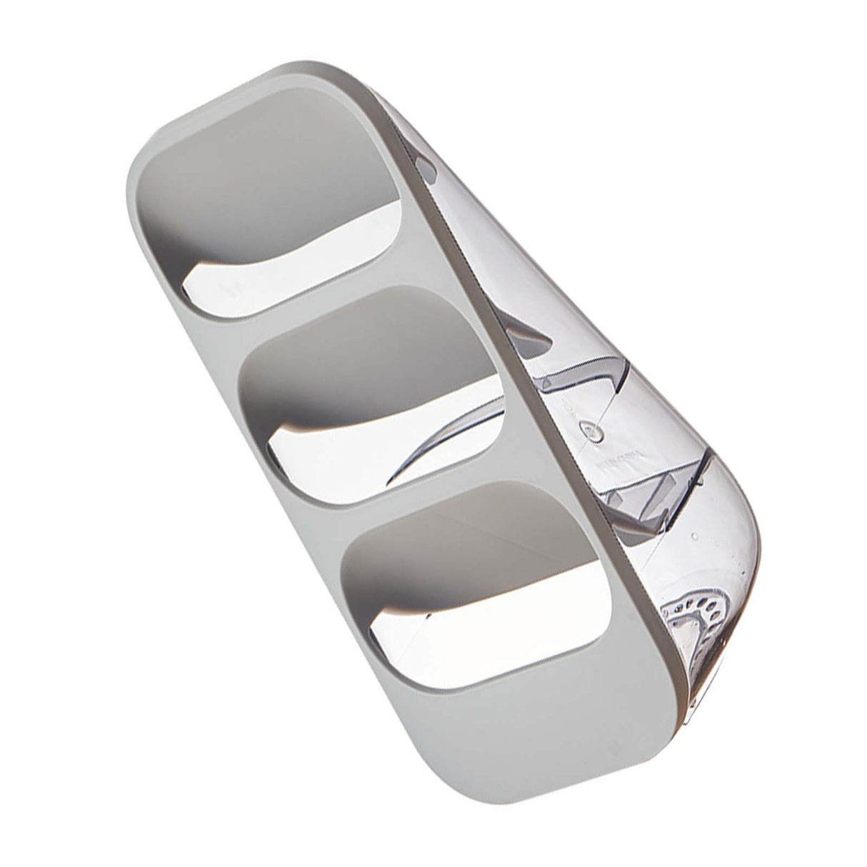 3 Layer Chopsticks Knife Storage Rack Holder Waterproof Knife Storage Drainage Bracket Container Gray