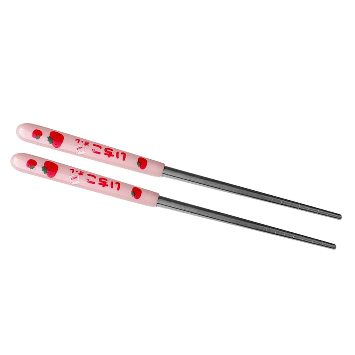 3 Piece Tableware Utensils Set Spoon Forks Chopsticks Rounded Stainless Steel Flatware Cutlery Set with Transparent Box