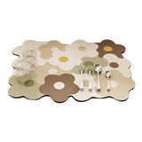 Kitchen Counter Dish Drying Mat Refreshing Cute Elegant Heat Resistant Absorbent Dishes Drain Mat Coffee and White 11.8 X 15.7in