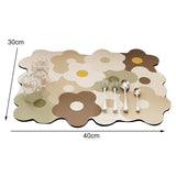 Kitchen Counter Dish Drying Mat Refreshing Cute Elegant Heat Resistant Absorbent Dishes Drain Mat Coffee and White 11.8 X 15.7in - Extra Image