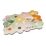 Kitchen Counter Dish Drying Mat Refreshing Cute Elegant Heat Resistant Absorbent Dishes Drain Mat Yellow and Green 11.8 X 15.7in