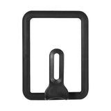 Rectangle Glass Pot Cover Thickened Standable Visible Silicone Rectangle Pan Lid Black 15 X 18cm / 5.9 X 7.1in