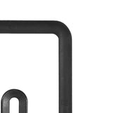 Rectangle Glass Pot Cover Thickened Standable Visible Silicone Rectangle Pan Lid Black 15 X 18cm / 5.9 X 7.1in - Close-Up Angle