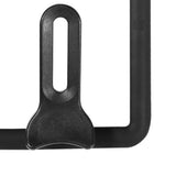 Rectangle Glass Pot Cover Thickened Standable Visible Silicone Rectangle Pan Lid Black 15 X 18cm / 5.9 X 7.1in - Low Angle