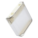 Wall Mounted Knife Holder Ultrathin Plastic Installation Box Storage Rack for Kitchen Gray