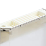 Wall Mounted Knife Holder Ultrathin Plastic Installation Box Storage Rack for Kitchen Gray - Close-Up Angle