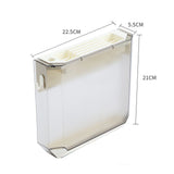 Wall Mounted Knife Holder Ultrathin Plastic Installation Box Storage Rack for Kitchen Gray