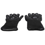 BBQ Gloves Heat Resistant Grilling Gloves Non Slip Oven Gloves Long Kitchen Gloves for Barbecue Baking Black Average Size 26‑35CM - Extra Image
