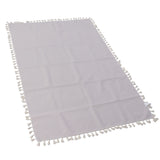 Cotton Linen Tablecloths Waterproof Oilproof Washable Wrinkle Free Tassels Rectangle Dining Table Cloth for Dining Room - 45-Degree Angle