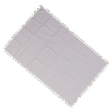 Cotton Linen Tablecloths Waterproof Oilproof Washable Wrinkle Free Tassels Rectangle Dining Table Cloth for Dining Room - Low Angle