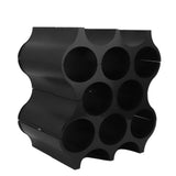 4Pcs Black Red Wine Bottle Rack Holder Simple Looking Decorative Wine Bottle Rack Organizer for Pantry Cabinet