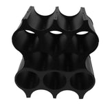 4Pcs Black Red Wine Bottle Rack Holder Simple Looking Decorative Wine Bottle Rack Organizer for Pantry Cabinet
