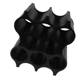 4Pcs Black Red Wine Bottle Rack Holder Simple Looking Decorative Wine Bottle Rack Organizer for Pantry Cabinet